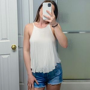white racerback tank